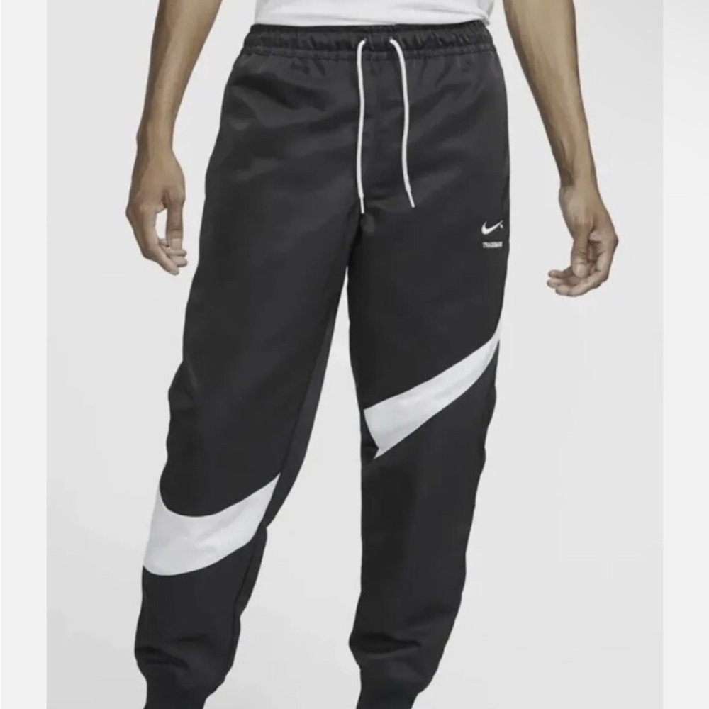 Nike Sportswear Water Repellent Woven Pants Black Mens Size Large New DD6057-010